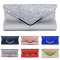 2022 High Quality PU Leather Women Lady Sequins Clutch Bag Evening Wedding Party Prom Handbag Purse Wallet Shinny Shoulder Bags